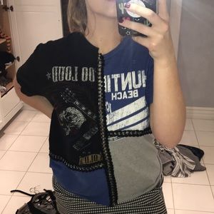 Vintage t shirt with chain detailing